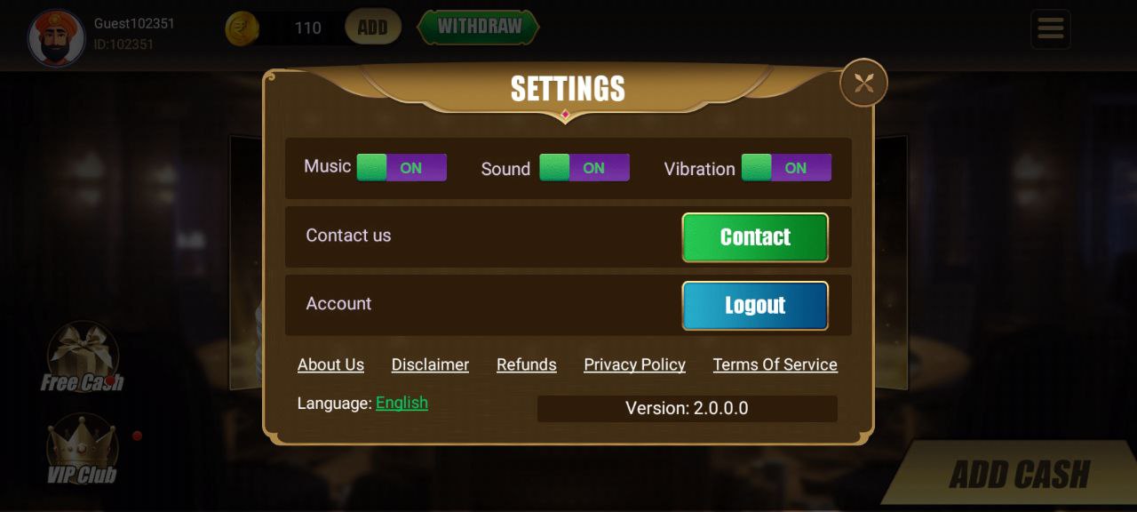 App screenshot